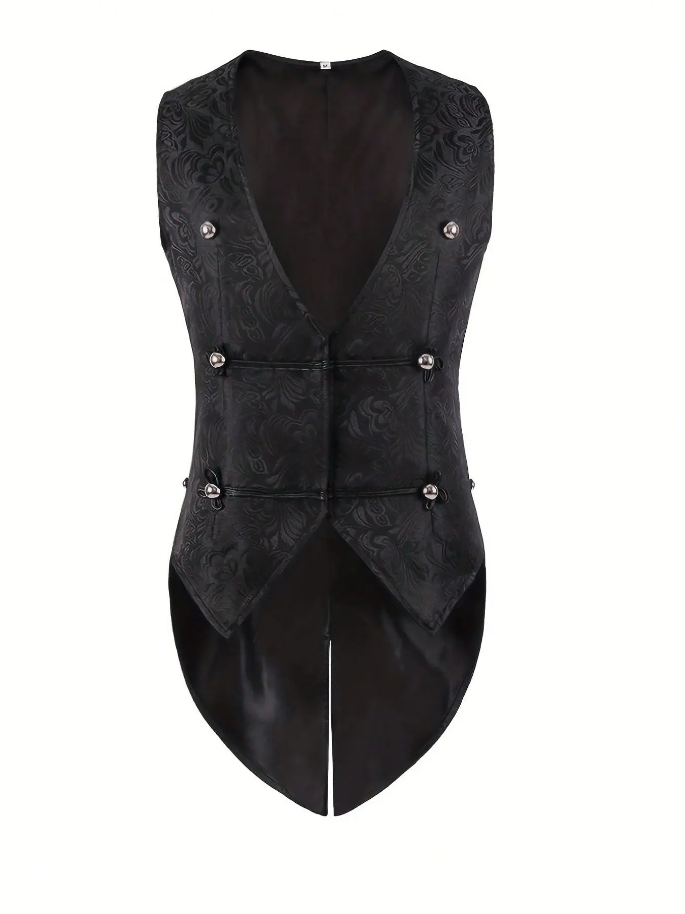 Medieval Men's Gothic Sleeveless Vneck Vest, Stylish Historical Costume Accessory, Perfect for Renaissance Fairs and Theme Events, Unique Outerwear Piece
