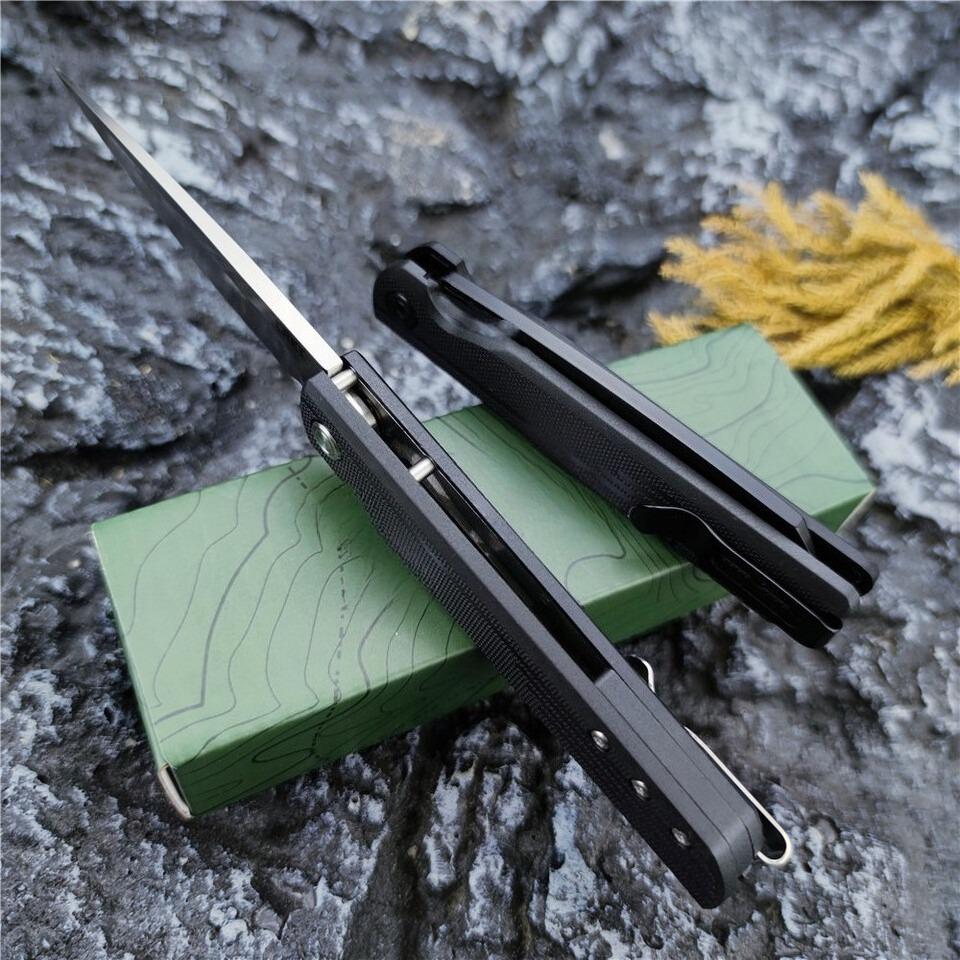 3801 Outdoor Folding Knife 8Cr13Mov Blade G10 Handle Camping and Fishing Knives Unisex Gift Everyday Carry Tool Fruit Knife