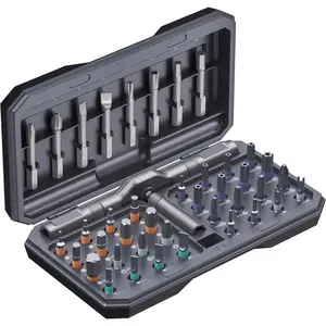 42-in-1 Multifunctional Precision Ratchet Tool Box - Switchable Screwdriver Shape, 40 Bits, for Home Repair & Outdoor Use, Ideal Gift for Adults
