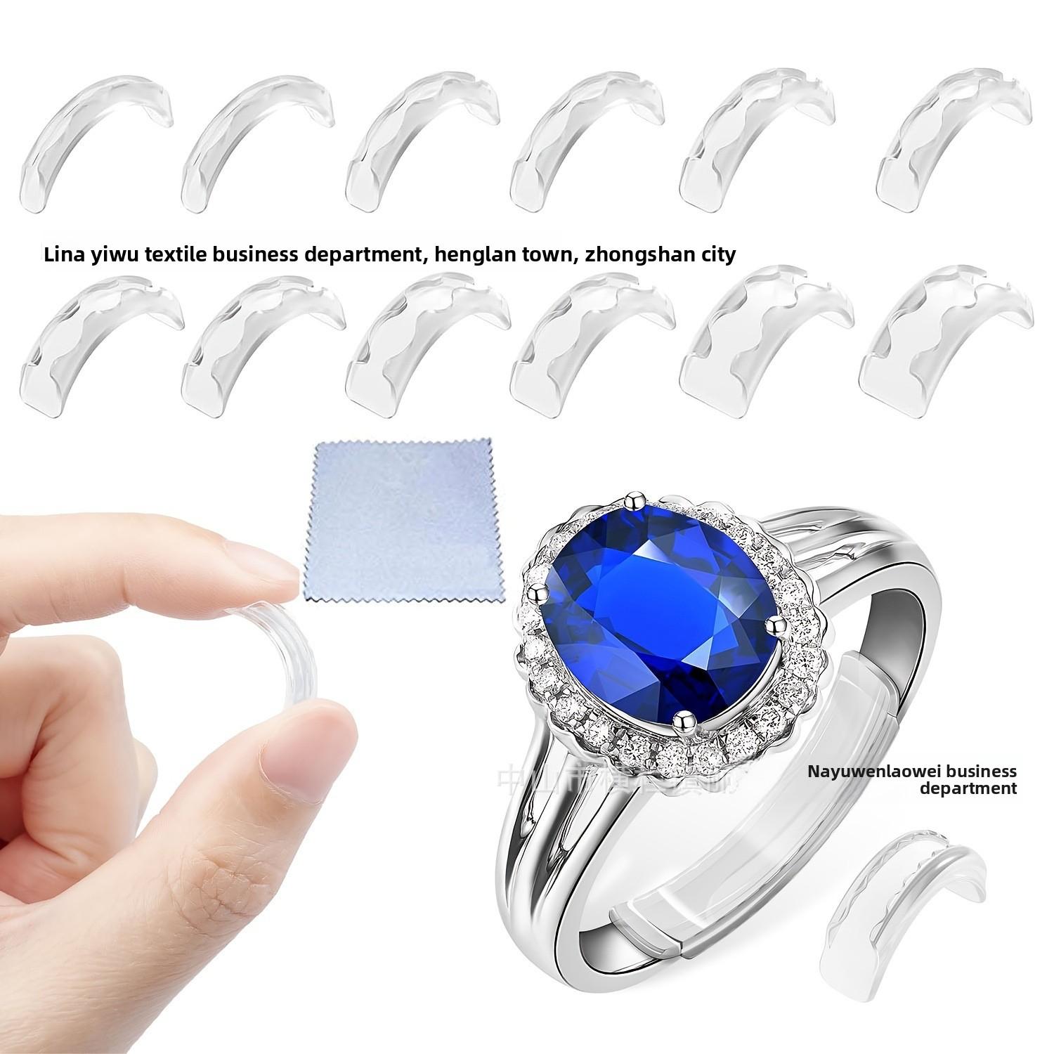 Creative plastic ring size adjustment artifact, with square wipe DIY wedding jewelry accessories