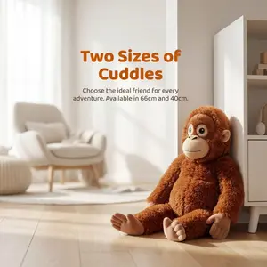 Eunghes Kug Monkey Plush Toy, Gorilla Doll Long-Armed Ape Pillow, Sleeping Pillow, Living Room Decor, Gift, Kids Favorite