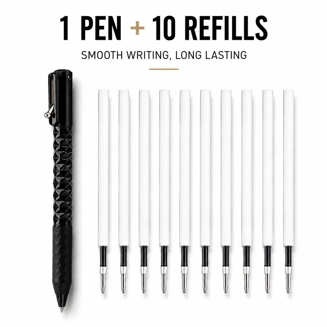 Morphing Fidget Pen Set with 10 Refills, Ink for School & Office, Ideal for Stress Relief and Writing Needs Pen Kit