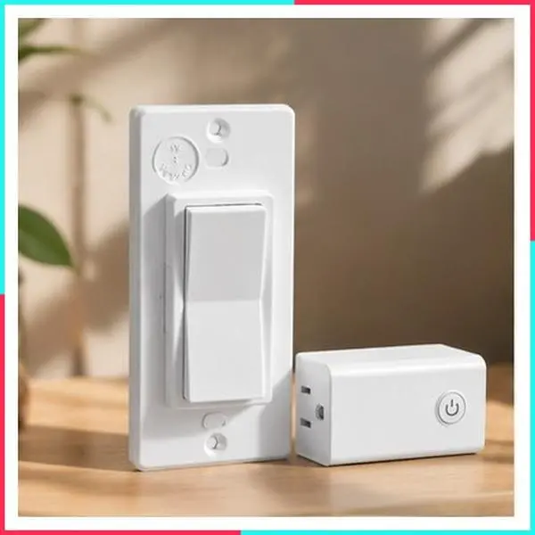 Wireless Light Switch Remote Control Outlet, Decorator Rocker
