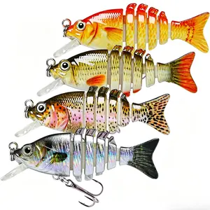 BKK Hook Jointed Hard Swimbaits, Wiggle Rattling Vibrating Hard Lures for Bass Pike Trout Outdoor Fishing