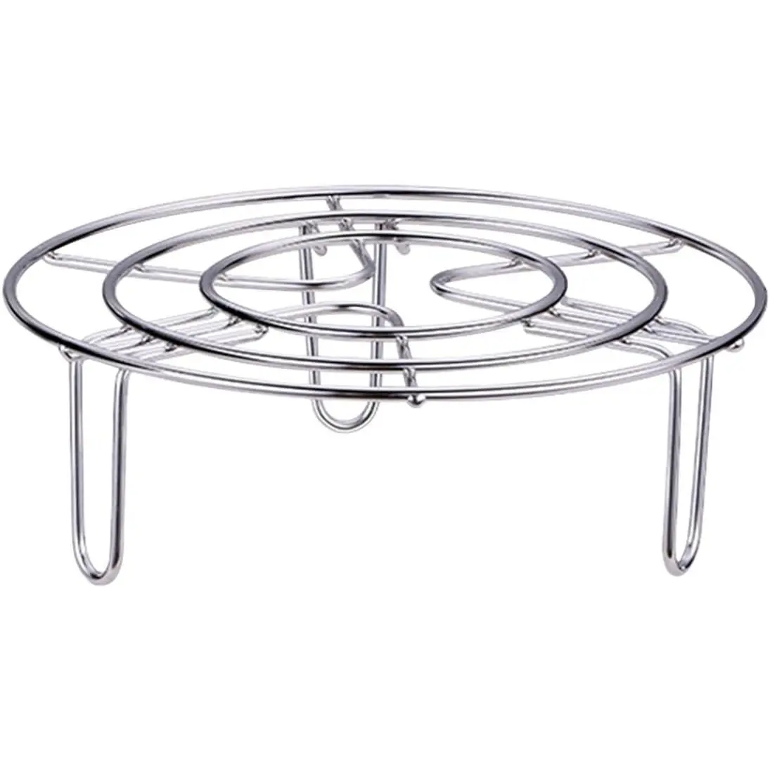 Steam Rack, Heavy Duty Steaming Rack Stand, Stainless Steel Round Steamer Cooling Rack Trivet, Pot Steamer Insert  Stand, Steaming Cookware Accessories(Size:15.5cm/6.1in)