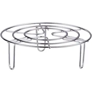 Steam Rack, Heavy Duty Steaming Rack Stand, Stainless Steel Round Steamer Cooling Rack Trivet, Pot Steamer Insert  Stand, Steaming Cookware Accessories(Size:15.5cm/6.1in)