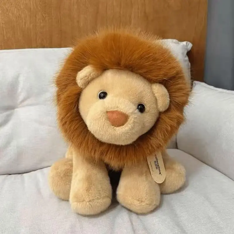100% New and High Quality 30-55cm Soft Plush Kawaii Cute Lion Stuffed Animals, Classic Novelty Stress Relief Toys for Kids, Room Decoration & Boys' Birthday Gifts