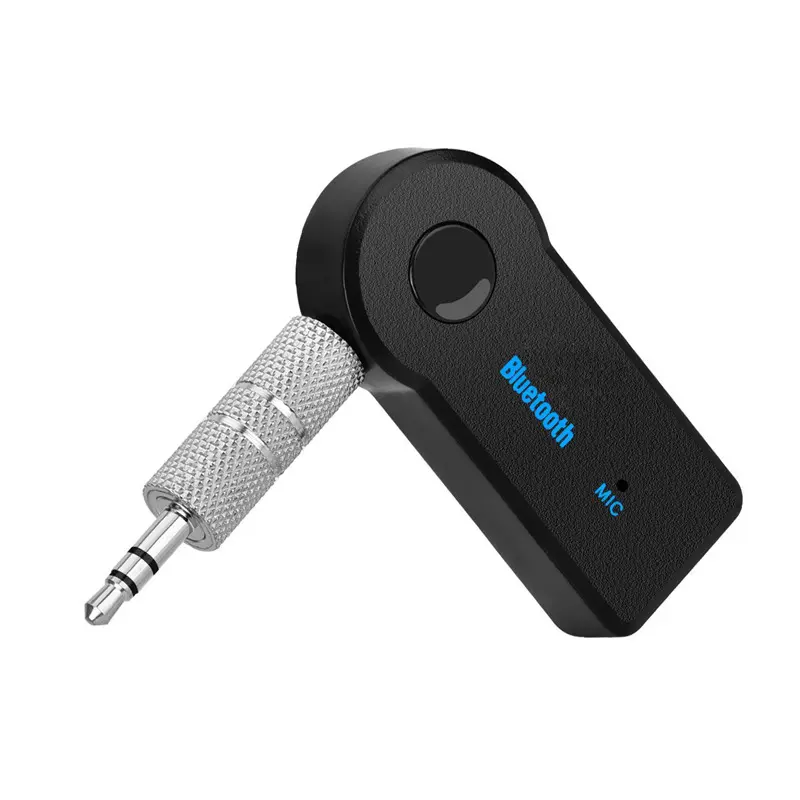 2-in-1 Wireless Bluetooth 5.0 Transmitter Receiver, 3.5 mm Aux Audio Adapter with Speaker Amplifier for Car Music, Handsfree Calls, On-the-Go Use, Supports A2DP for Headphones