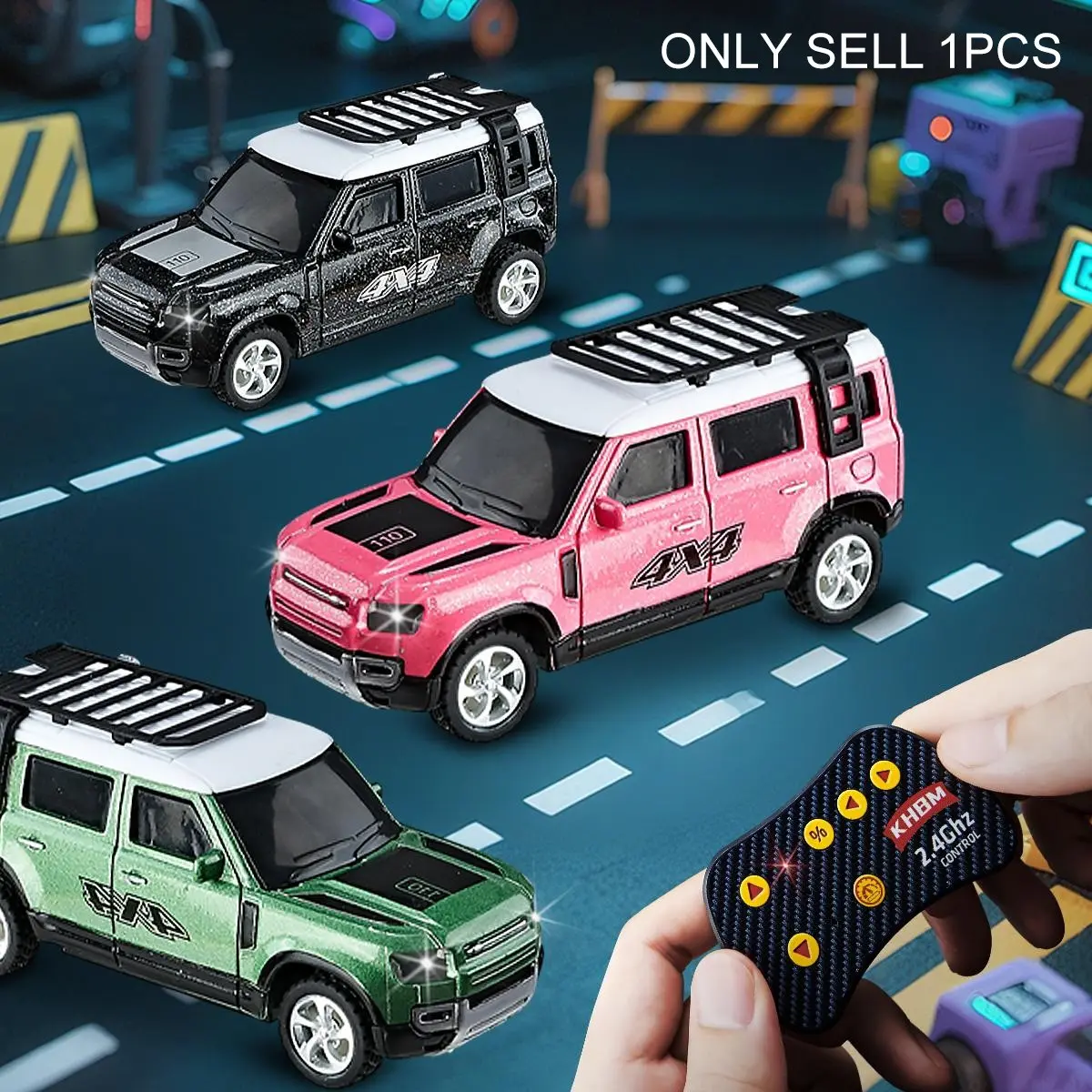 1:64 Scale Off-Road Remote Control Car, Directional Control, Lights Included, Suitable for Ages 6+, Perfect Birthday Gift Choice