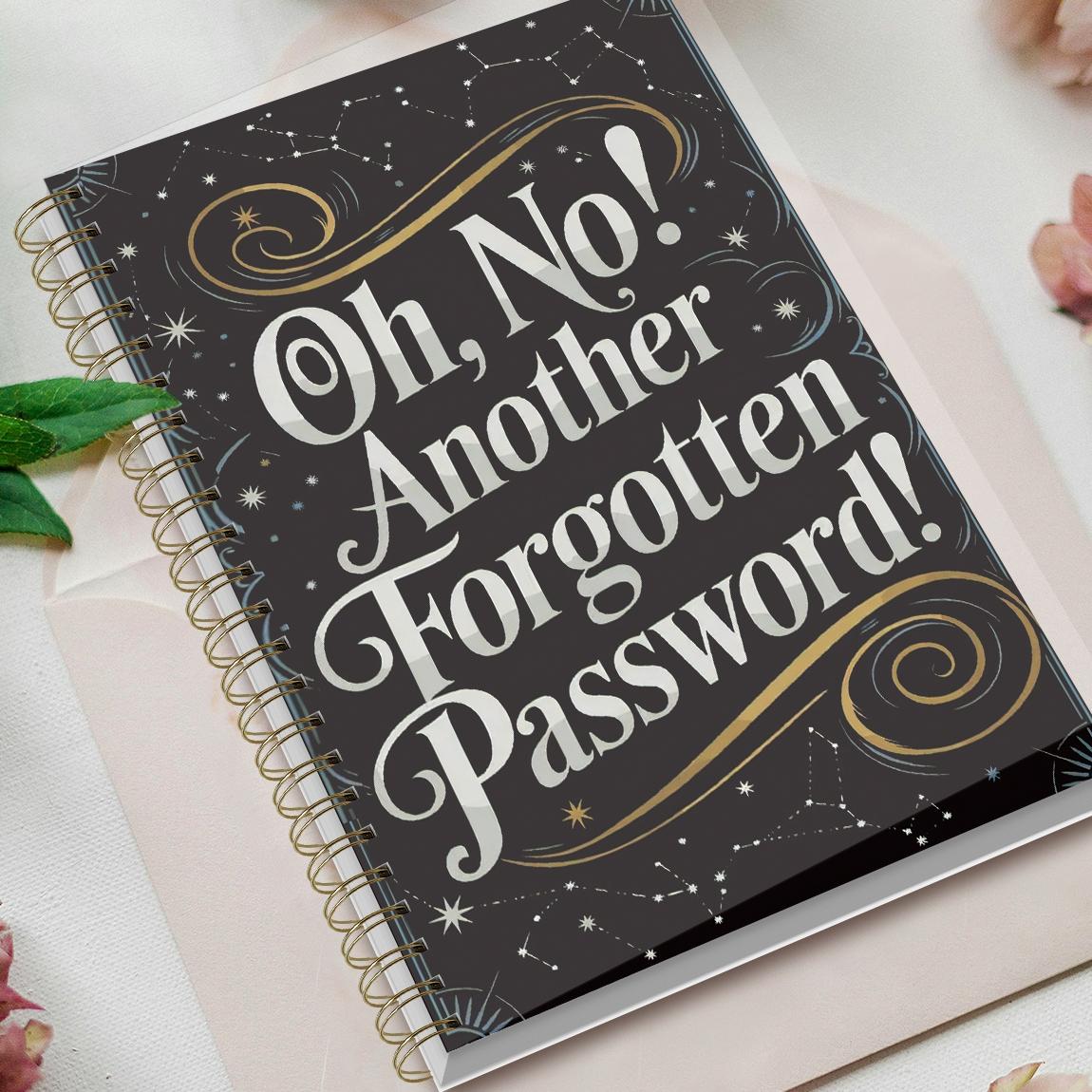1pc Simple Password Book, Minimalist Advanced Address Password Manager With Website Password Quick Access Username And Password Storage Perfect For Home Office Internet Computer Logins, Spiral Notebook Journal, Great Holiday Gifts