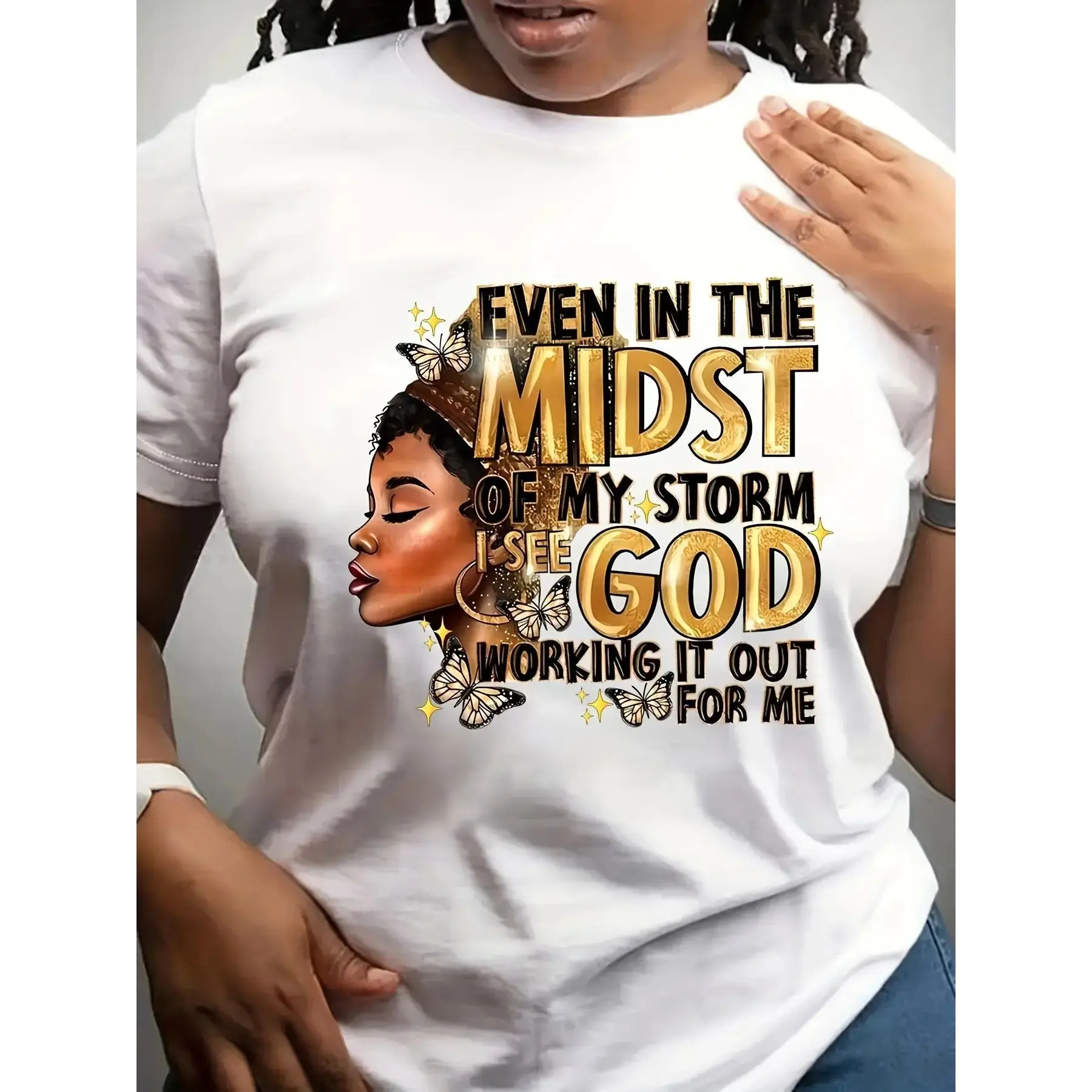 Women's Oversized Lightweight Boxy Retro Short-Sleeve Graphic Print Round-Neck T-Shirt, Plus Size Spring Summer Casual Sports Top, Shortsleeve, Tshirt, Lady, Fashion, Breathable, Streetwear, Soft, Casual Tee
