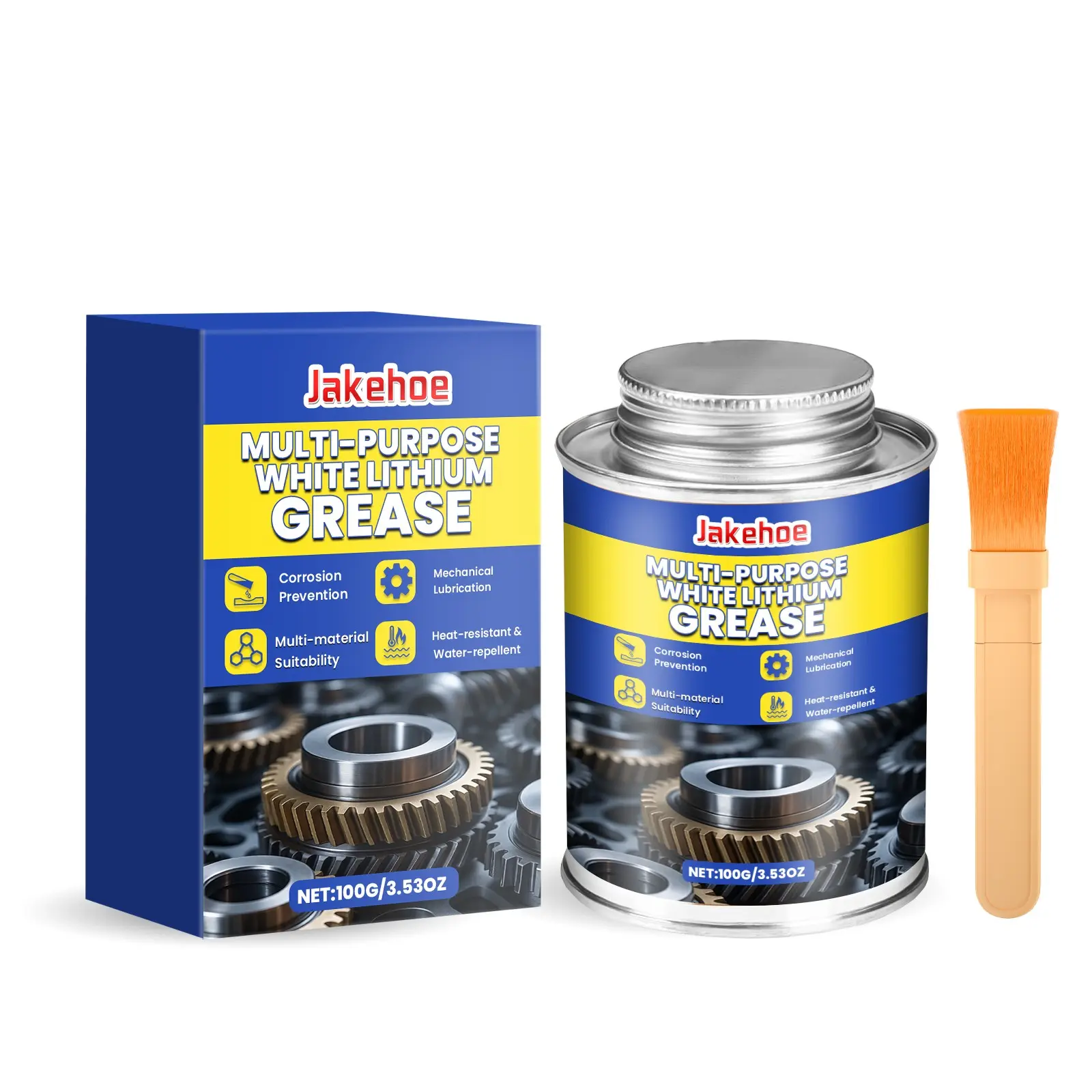 Multi-Purpose Lithium Grease, Daily Use Multi-Functional Noise Reduction, Smooth Cleaning, Rust Prevention Agent