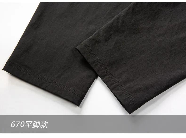 Casual work pants men's spring and autumn Japanese style Hong Kong style straight leg men's pants with multiple pockets, trendy black men's fashion brand ins loose paratrooper casual pants, thick American logging ankle pants