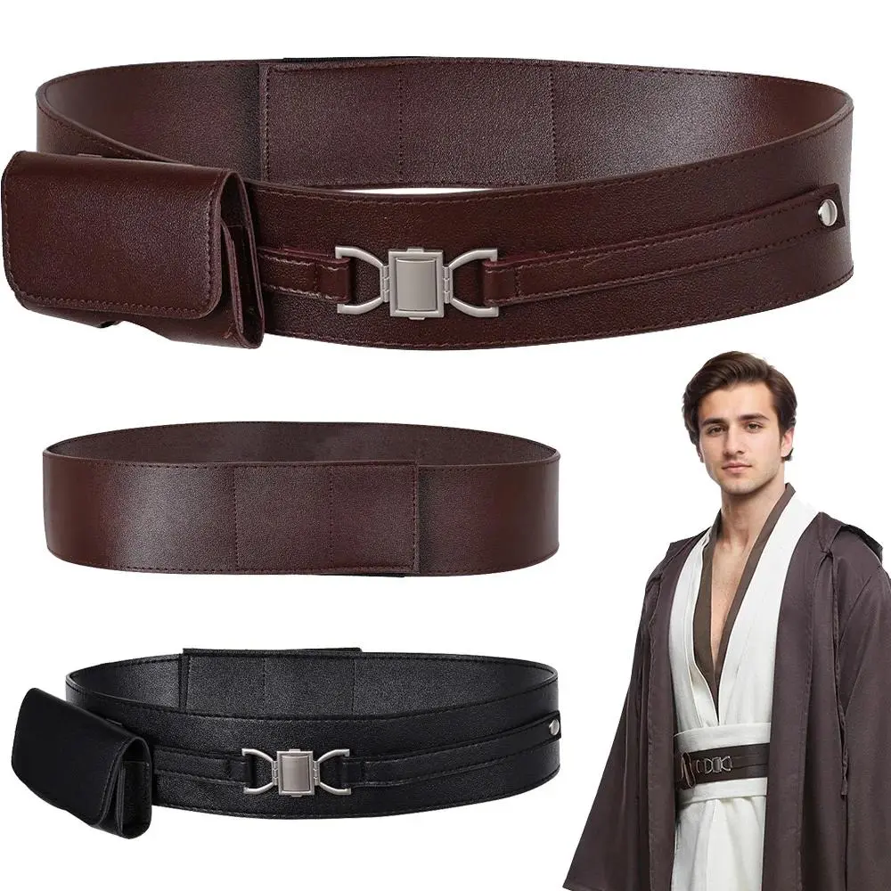 Juedi Knight Anakin Belt Black Brown Movie Space Battle Cosplay Fantasy Costume Accessories Adult Men Fantasia Props Halloween