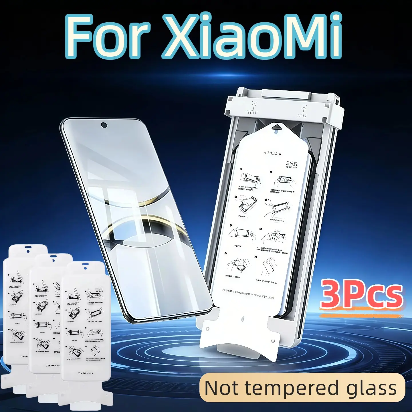 3-Pack Xiaomi 14pro/14ultra/15pro/15ultra/15s Pro Screen Protector, HD Ceramic Film, Bubble-Free, Scratch-Resistant, Easy Installation