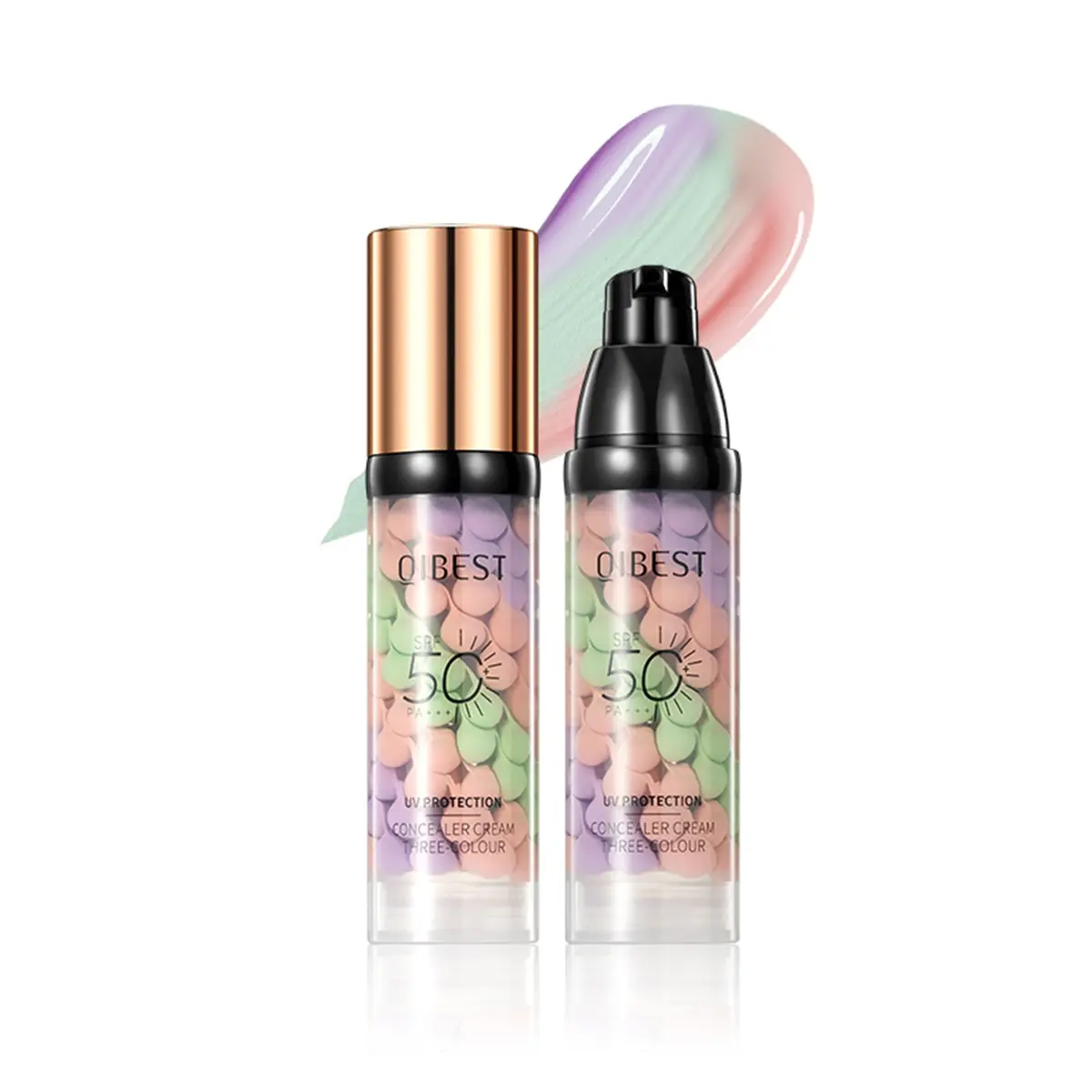 Single Pack Three-Color Protective Primer, Even Skin Tone Makeup Base, Brightening Foundation, Concealer, Beauty Cream