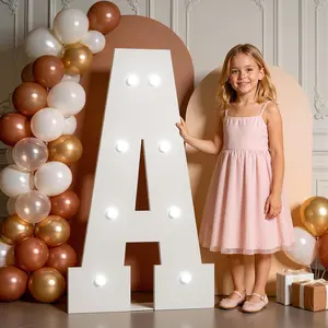 Marquee Letters 3 Feet Tall, Large Light Up Letters A, Cool White Light Big Foam Cardboard, Graduations Prom Marry Me Baby Shower Wedding Birthday Party Decorations Backdrop Sign A