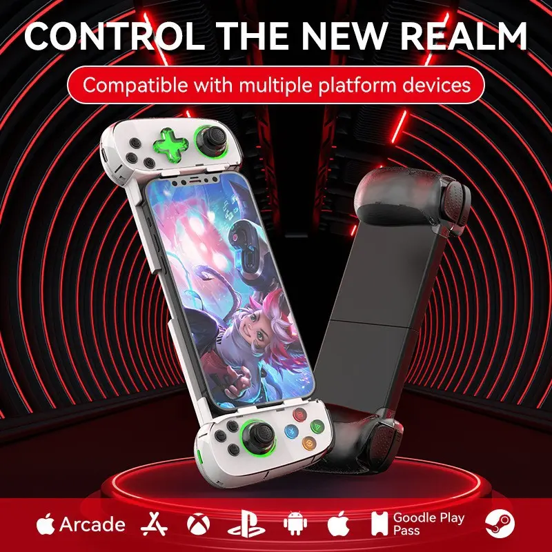 Stretch Wireless Bluetooth Gamepad Android IOS Direct Connect Mobile Switch PS4 XB PS5 cute 2 case gaming accessory Pro Controller with Gyro Precision Aim Assist Rings for Consoles portable