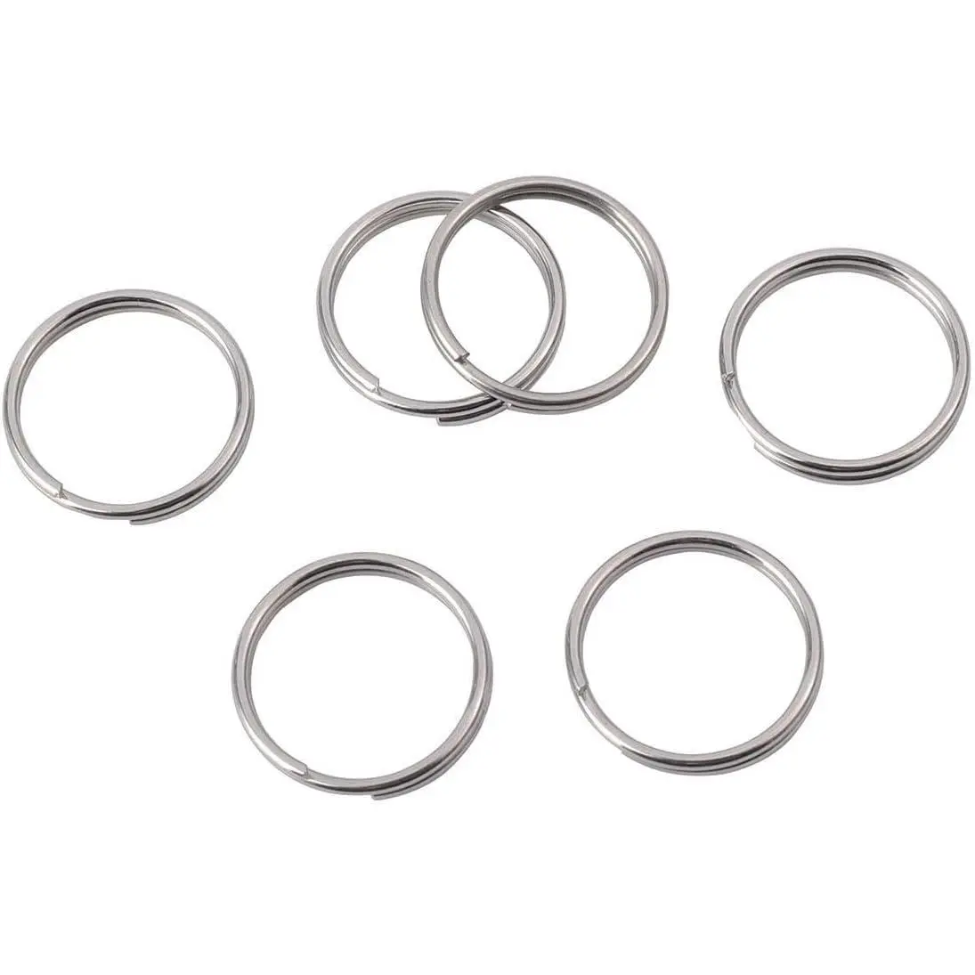 1/2 Inch Split Key Rings for Craft,Stainless Steel  Mini Rings-60 Pcs | Small Key Chain Ring for Craft, ,Women and Men  Key Rings