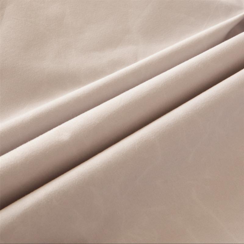 Solid Color Bedding Set, 3 Counts/set Including 1 Count Fitted Sheet & 2 Counts Pillowcase, Soft Comfortable Bedding Set for Home Bedroom