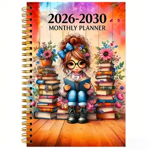 2026-2030 Monthly Planner/Calendar - January 2026 to December 2030, 5-Year Monthly Planner, Book Lover Women's Themed Cover Design Journal, Yearly & Daily Planning, Monthly Tabs, 60-Month Calendar, 5.5 x 8.3 inches, 71 Sheets/142 Pages of Thick Paper, Fle