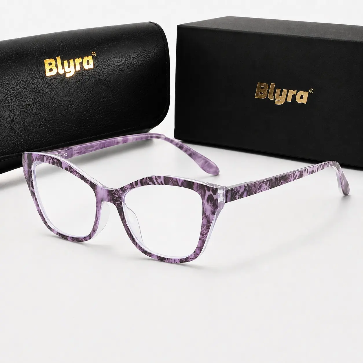 Women's Large Cat Eye Reading Glasses, Reading Eyeglasses, Leopard Texture, Retro Fashion Blue Light Blocking, Lightweight Comfortable, Ideal for Reading, Office, Computer Use, Daily Wear