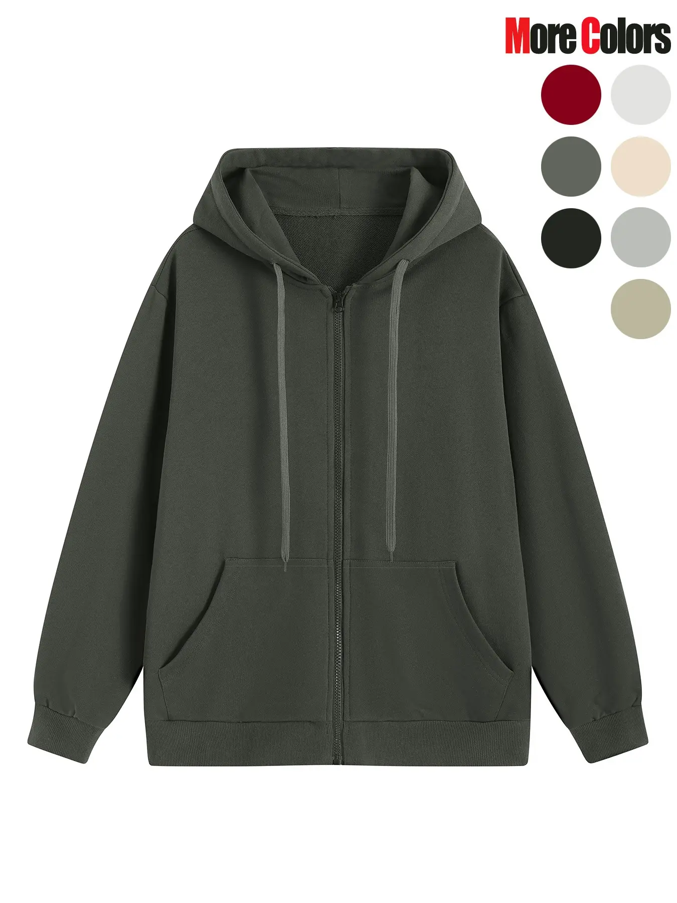 Men's Couple Matching Trendy Casual Loose Breathable Solid Color Hooded Pullover Sweatshirt Jacket, Heavyweight Streetwear Sweatshirt, Durable Cotton-like Comfortable Outdoor Knitwear Top, Ideal for Daily Commute, Gym Workout, Daily Wear