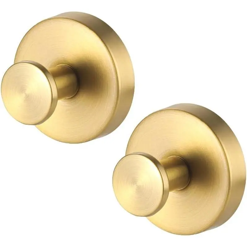 Suction Cup Wreath Hanger, Suction Cup Hooks Hanging 15 Lbs, Waterproof Suction Cup Wreath Holder for Windows (Gold, 2)
