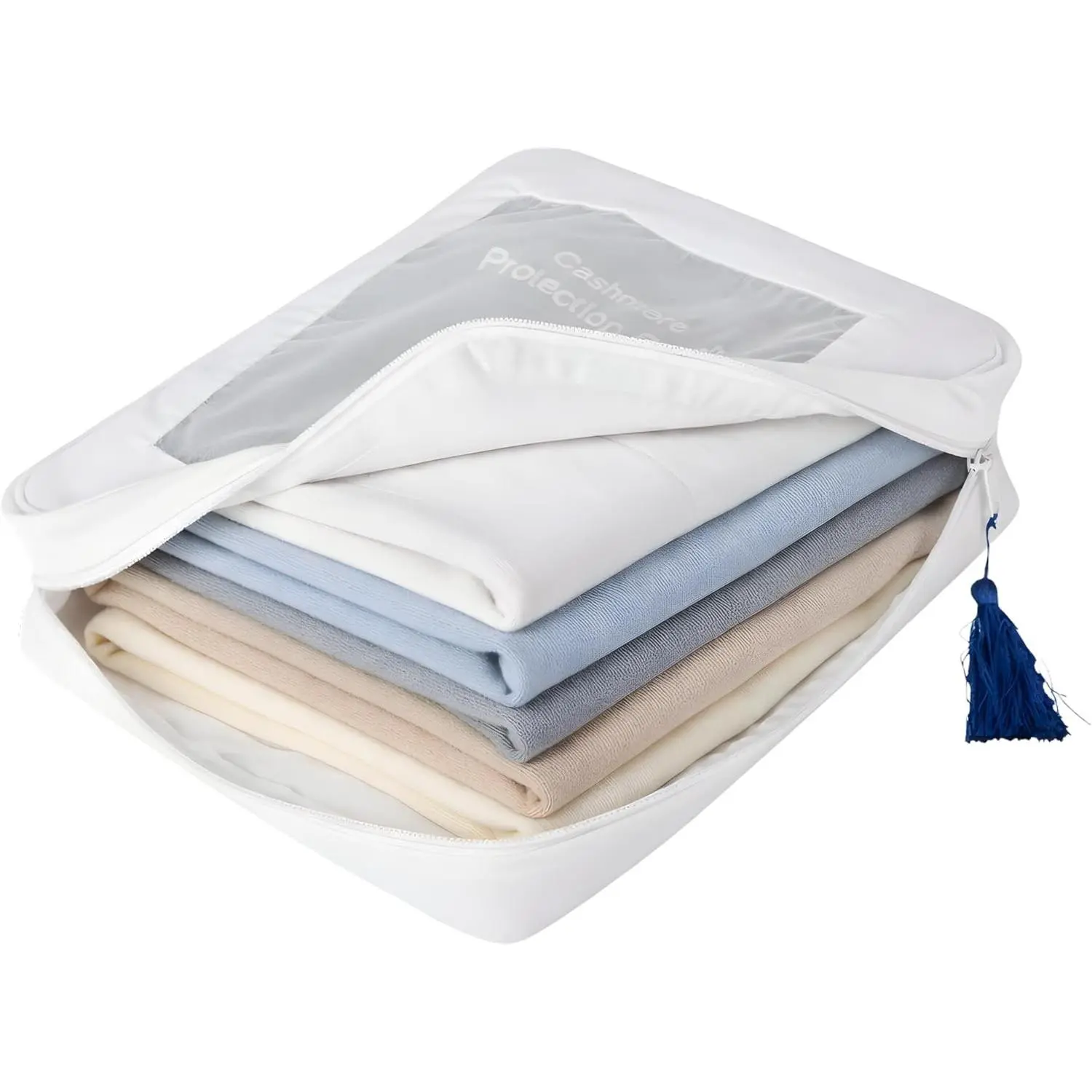 The Cashmere Choice XL Cashmere Sweater Storage Bags, 100% Cotton Breathable Clothes Protection Bags