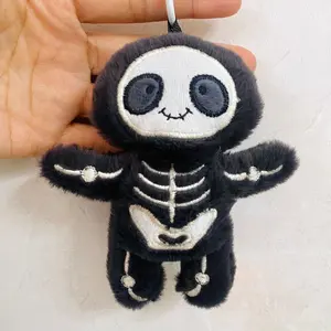 Halloween New Cute Skull Mummy Plush Toy, Funny Hanging Doll, Gift Idea, All Seasons Plain Pattern, Perfect for Halloween Gifts