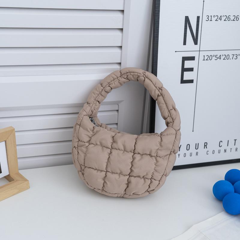 Fashion Quilted Shoulder Bags for Women Handbag Mini Cloud Pleated Bags Puffer Dumpling Bag Luxury Tote