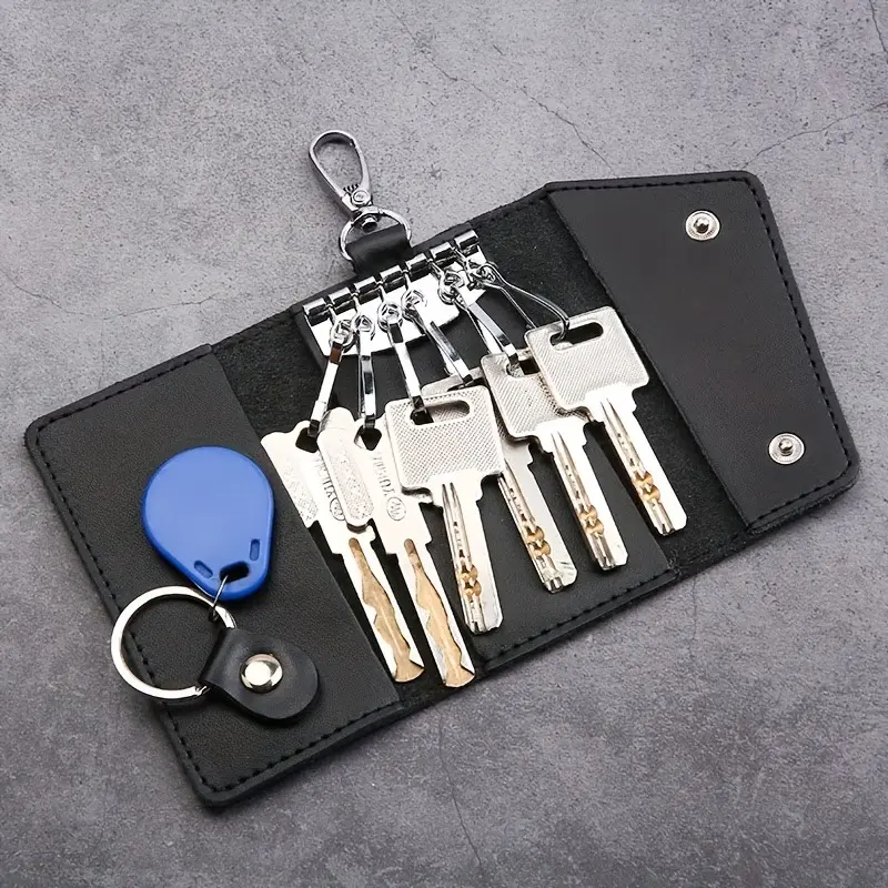 High-Quality Key Holder, 6-Key Buckle, Unisex Large Capacity Key Case, Multi-Functional Key Organizer, Car Lock Key Bag