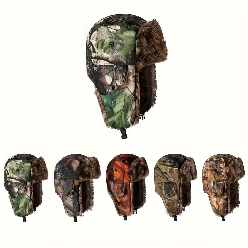 [Camouflage Hat] Warm Camouflage Fleece Hat, 1pc |   Suitable For Winter Outdoor Wear