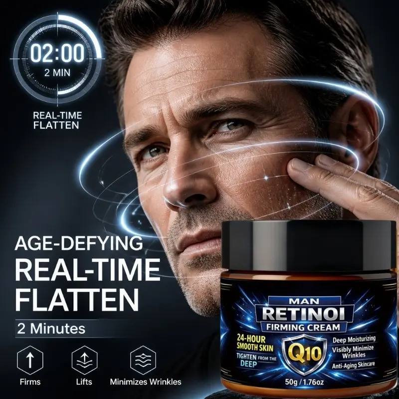 Men's Instant Firming Tightening Face Cream, Collagen & Hyaluronic Acid, Reduces Fine Lines, Wrinkles, Fish Tail Lines, Softens Skin