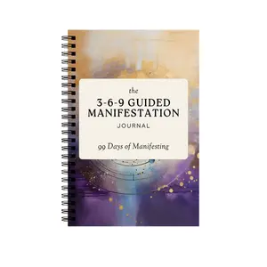 The 3-6-9 Guided Manifestation Journal, Help Achieve Goals with 3-6-9 Manifestation Method, Personal Growth Tool for Success