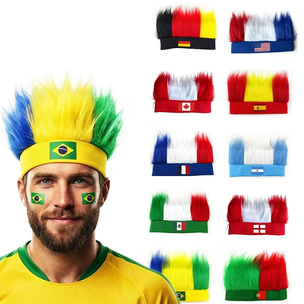 Soccer Ball Headband, Funky Plush Graphic Headwear for Adults, Funny Football Fan Accessory for Stadium Tailgates