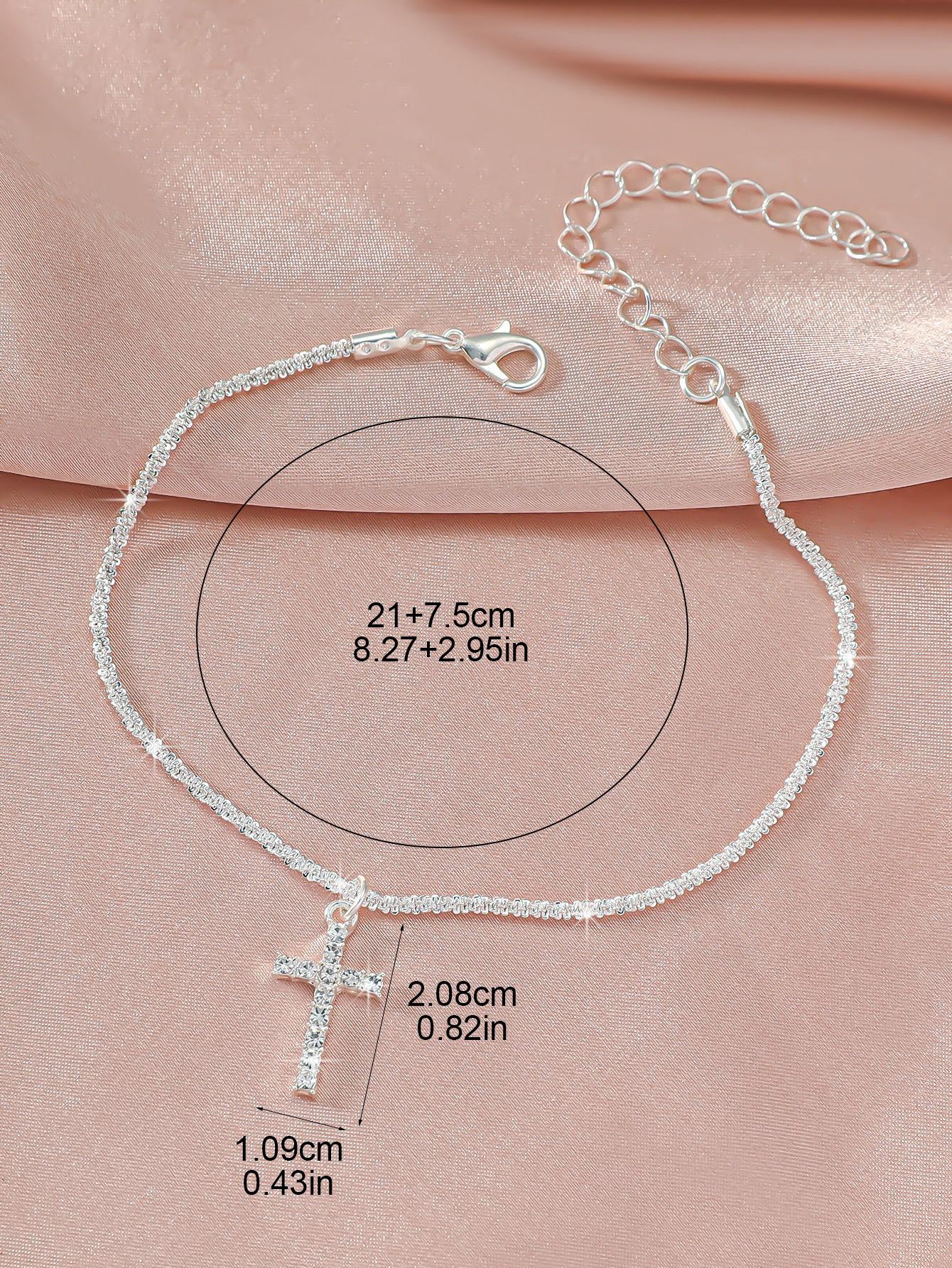 Fashionable hot-selling trendy sparkling anklet for women, high-end minimalist style, glittering starry anklet, beach gift