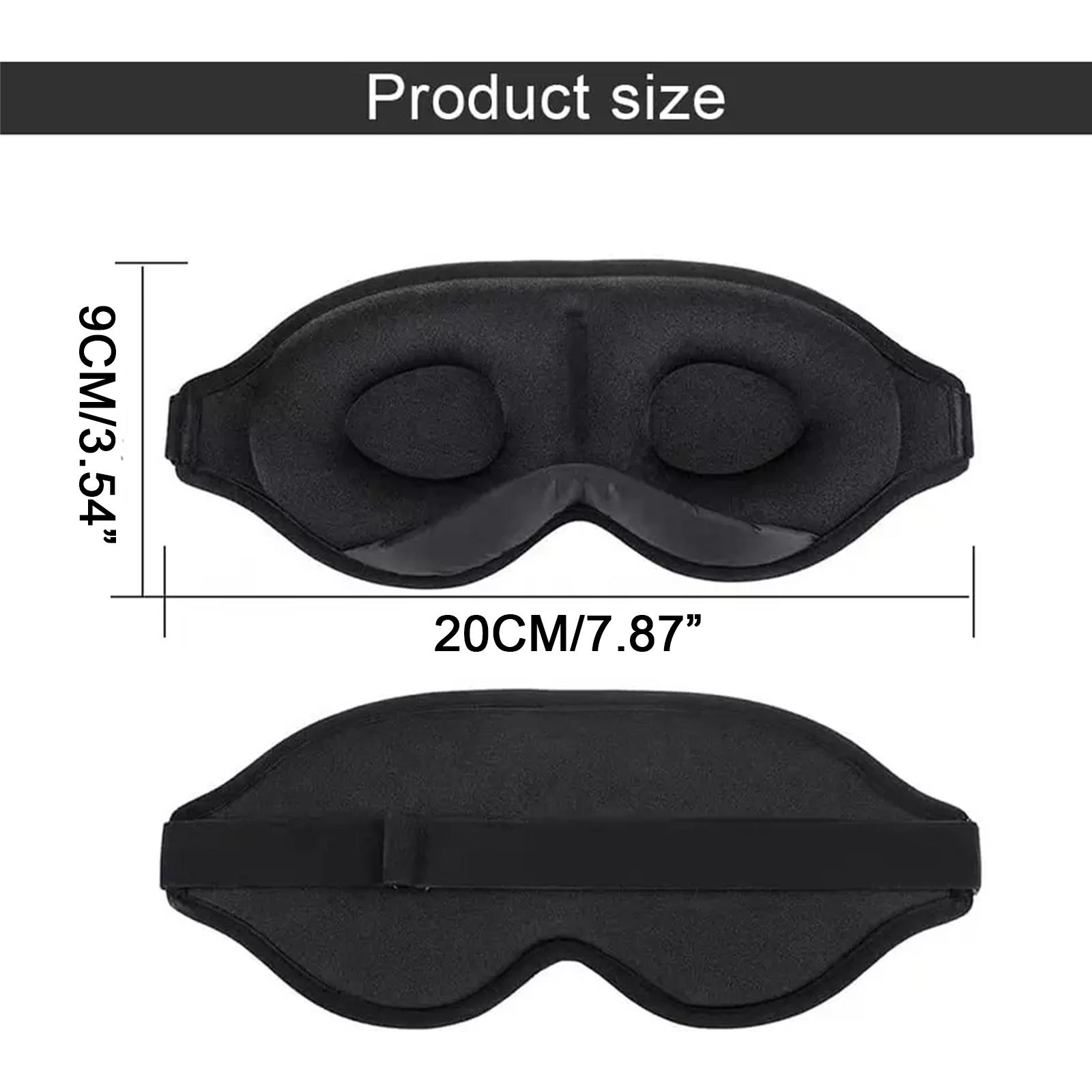3D Sleep Mask Blindfold Sleeping Aid Eye Mask Soft 99% Slaapmasker Foam Blockout Memory Mask Face Cover Light Eyeshade Eye X8F1