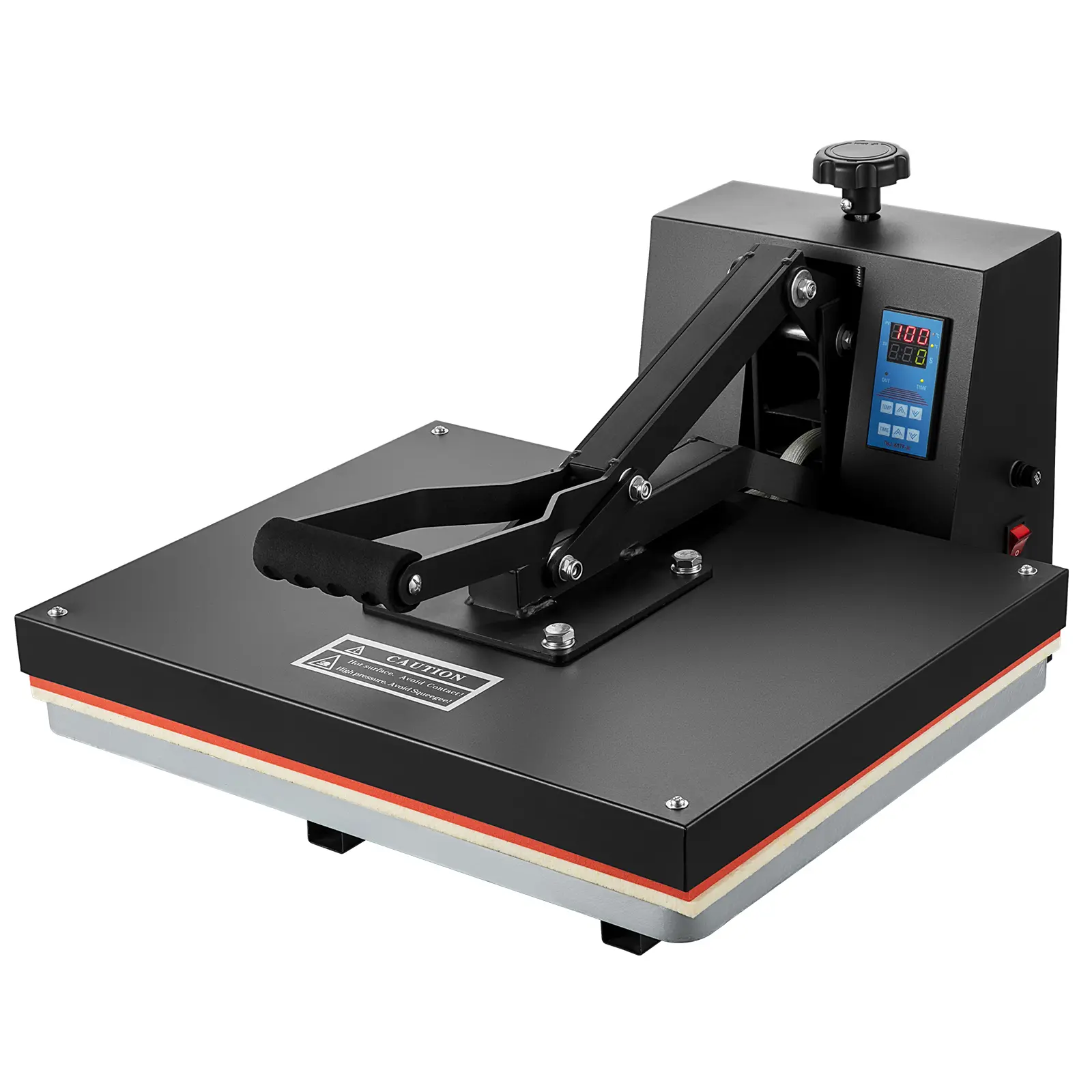 Heat Press 16x20, 1700W Power Heat Press Machine, Fast Heating, High Pressure Heat Press Machine for T-Shirt, Digital Industrial Sublimation Printer for Heat Transfer Vinyl, Easy to Use, Black