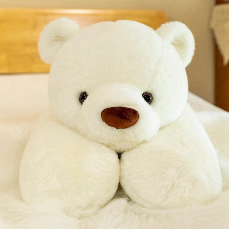 Cute Panda Bear Pillow Large Polar Stuffed Animal Plush Toy Soft Hugging Body Pillow Brown Bear Plush Pillow Weighted Plush Animals Toy for Adults Kids Boys Girls Birthday Gift Soft Huggable