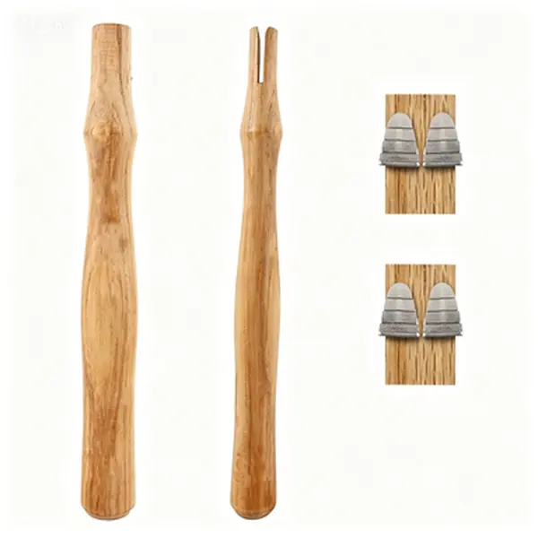Replacement Wooden Sledge Hammer Handle 2 Pack, Complete Set for 2, 3 and 4 lb Hammers with Wooden and Steel Wedges - Wood Handle Replacement for Ball Peen Hammer - Bulk Wood Tool Handles - Durable Wooden Hammer Handles, Wedge Included