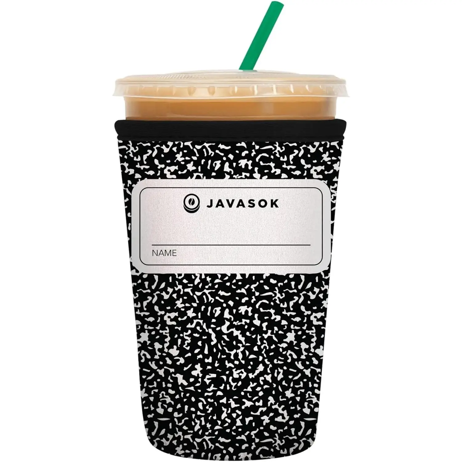 JavaSok Iced Coffee & Cold Soda Insulated Neoprene Cup Sleeve Compose Yourself Medium 22-28oz