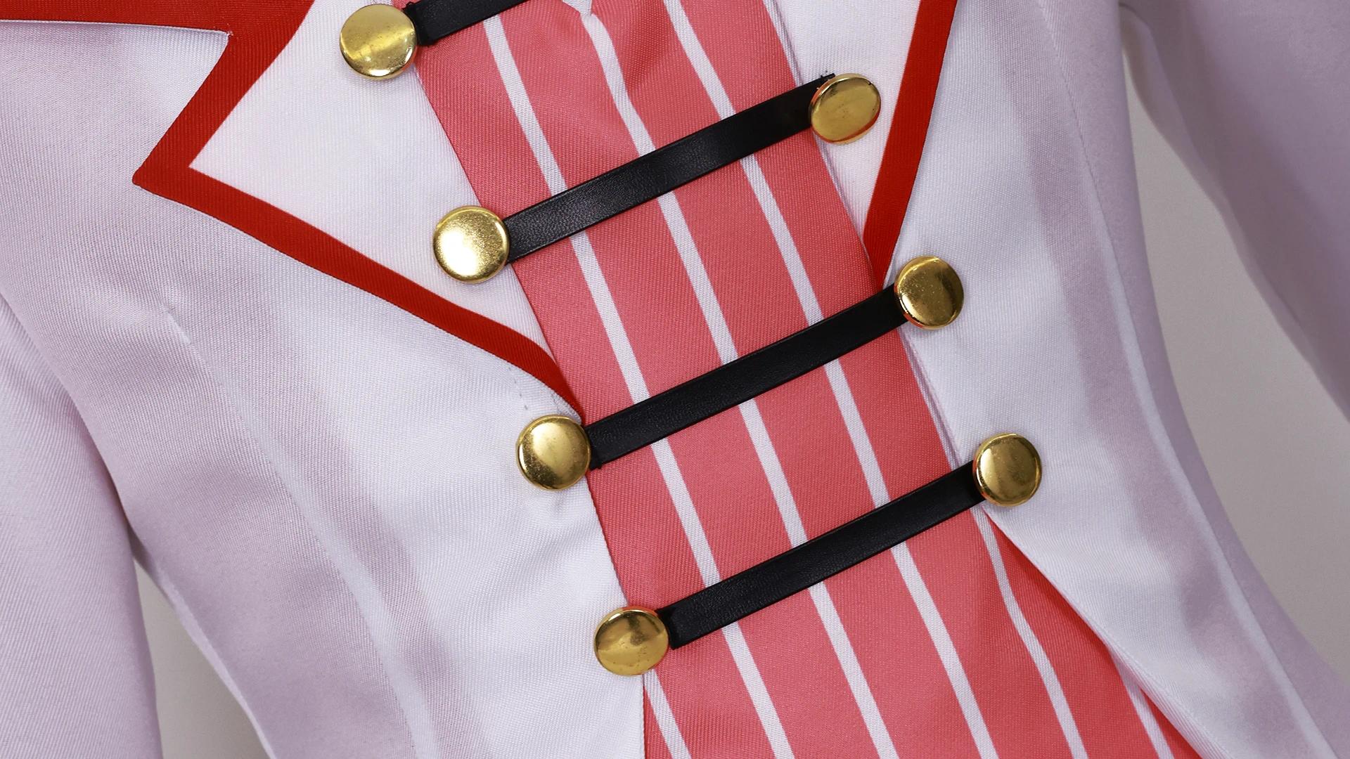 Hazbin Lucifer Cosplay Anime Hotel Morningstar Cosplay Costume Wig Daddy White Suit Devil Hell Halloween Party Adult Men Cos # 1