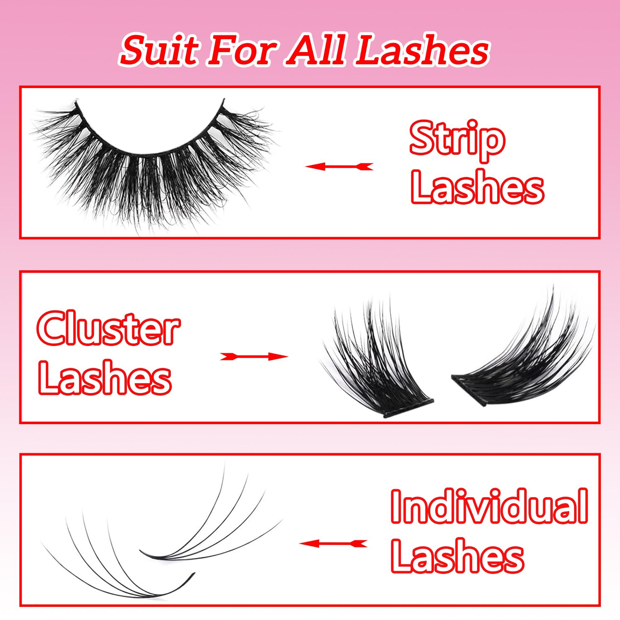 3ml False Eyelash Makeup Glue for Lash Extensions, Cosmetic Waterproof Lashes Glue for Fluffy Lash Clusters & Strip Lashes, Eyelashes Extensions Eye Makeup Tool for Music Festival Makeup
