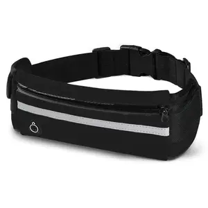 Unisex Adjustable Sport Running Belt – Water-Resistant Breathable Lightweight Fanny Pack, Phone & Key Waist Pouch for Trail Running, Fitness, Hiking & Outdoor Activities