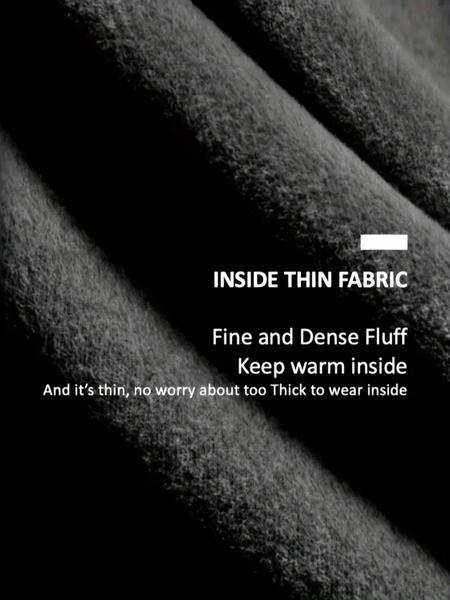 2PCS Men's Thermal Underwear Set – Black Base Layer with Wolf Logo | Warmth Retention, Winter Long Johns for Skiing, Hiking, Outdoor Sportswear for Cold Weather