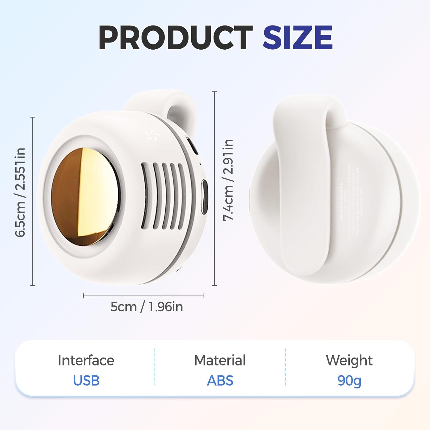 Portable Silent Mini Bladeless Electric Fan,Mini Whirlwind Fan for Waist Clip Fan, 3 Speeds Hands-Free Neck Fan,Suitable for Outdoor & Travel & Office, Travel Accessories, Gift (White) Portable Silent Mini Bladeless Electric Fan,Mini Whirlwind Fan for Waist Clip Fan, 3 Speeds Hands-Free Neck Fan,Suitable for Outdoor & Travel & Office, Travel Accessories, Gift (White)