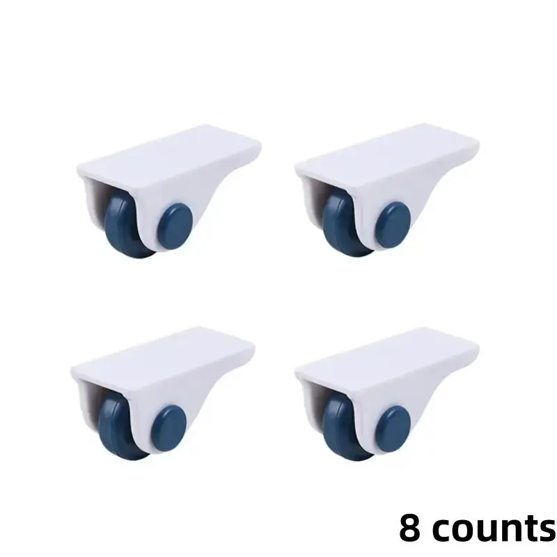 Household Furniture Casters, 8 Counts Stickable Wheels, Storage Box Accessories, Movable Small Wheels, Home Supplies