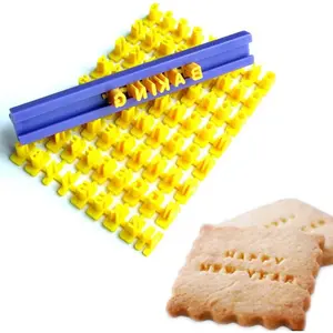 Numbers Alphabet Cookie Stamps for Cookie Chocolate 72pcs 100% BPA Free