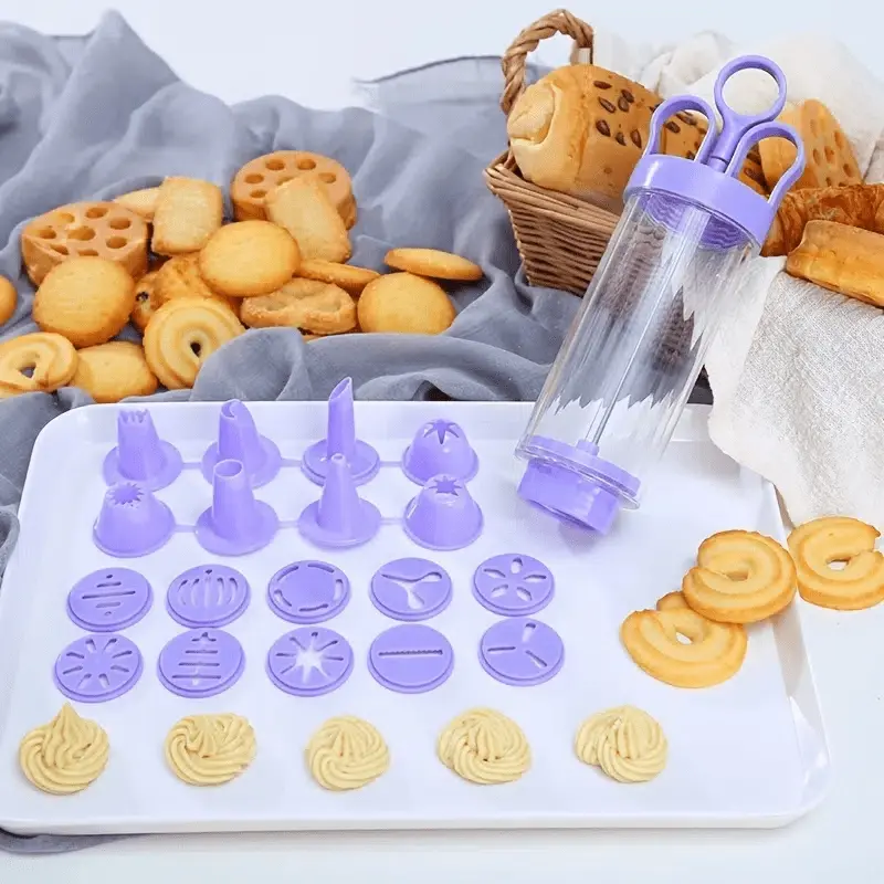 Cookie Biscuit Making Maker Pump Press Machine Decor Kitchen Mold Tools Set